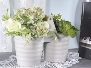 Wholesale double vase with handle