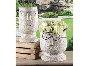 Wholesale glasses face vases