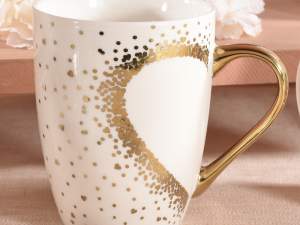 Wholesale gold silver heart cup