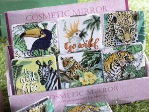 Wholesale handbag mirrors jungle design