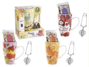 40g herbal tea set, 450ml porcelain cup and filter