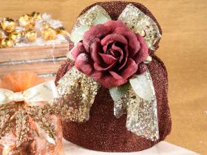 Wholesale panettone bags with lamé effect