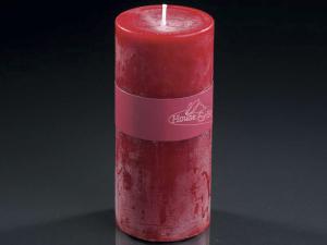 Wholesale ruby red cylindrical candles