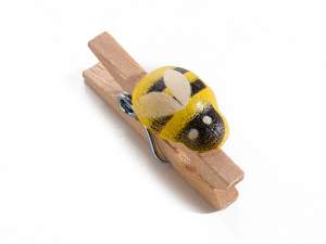 Wholesale wooden bee clothespins