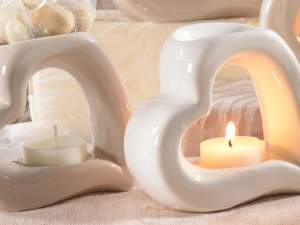 Wholesaler burns heart ceramic essences