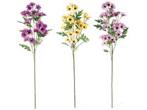 Window dressing: artificial flowers and garlands