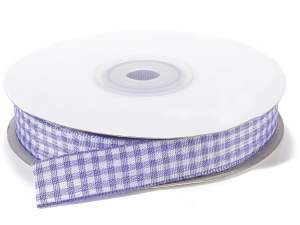 Wholesale lilac white checkered ribbon