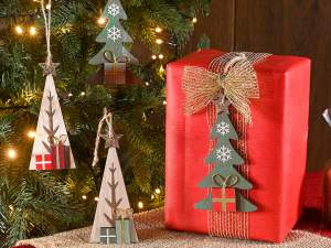 wholesale wooden christmas tree decoration
