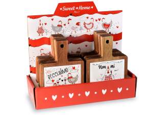 wholesale acacia wood ceramic cutting board