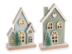 ingrosso decoro natale casetta legno