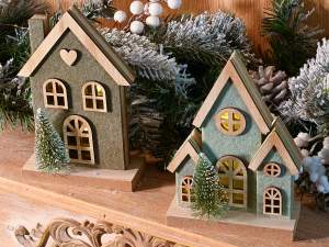 ingrosso decoro natale casetta legno