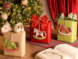 wholesale rocking horse christmas tree decoration