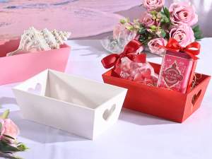 wholesale basket with heart handles