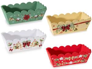 wholesaler of wooden Christmas baskets