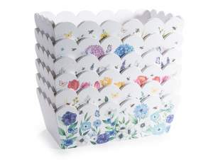 wholesale wooden flower basket