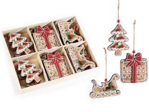 wholesale tree decorations wood gifts sledges