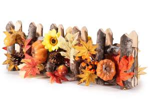 wholesale fence autumn leaves showcase