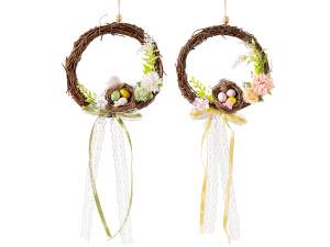 wholesale easter wreaths to hang eggs