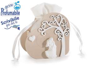 wholesale heart wood bride and groom bag