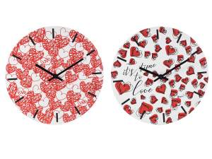 Wholesale hearts wall clock