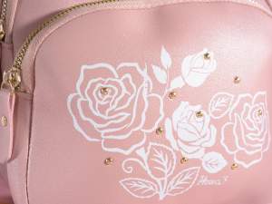 Ingrosso zaino similpelle donna rose cuori