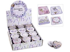 Miniasciugamano magico in cotone con stampa lavanda