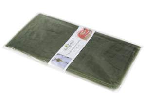 grossiste de serviettes en organza vert fougère