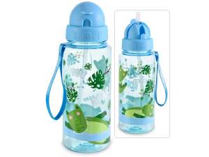 Bottiglia 500 ml in tritan con cannuccia incorporata