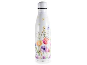Bottiglia / borraccia termica in acciaio inox 500ml floreale