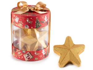 Confezione regalo con 5 bombe da bagno da 50 g a stella