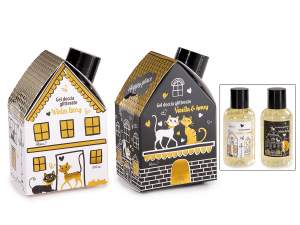 Gel doccia glitterato 100ml in confezione regalo a casetta