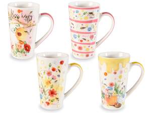 Tazza in porcellana 500ml con stampa miele
