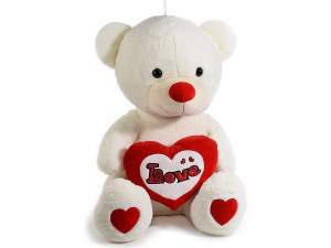 Teddy bear with stuffed heart 