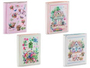 Portefeuille en similicuir avec décorations printanières