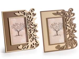 Wooden photo frame with 