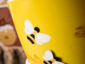 vente en gros tasse d'abeilles en porcelaine