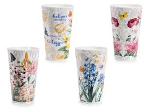 vente en gros tasses à fleurs pocellana