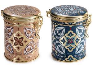 Metal food jar with airtight seal