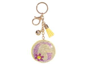 Colorful letter G charm / keychain rhinestones and pendants