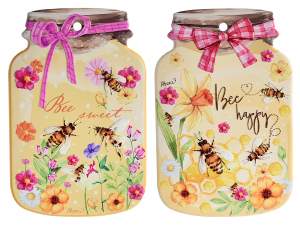 Ceramic jar trivet with embossed details
