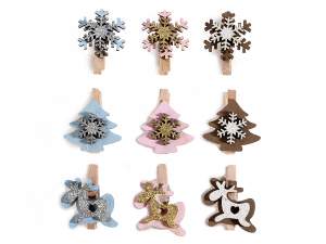 wholesale christmas tree bow clips