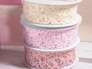wholesale fabric ribbon perforated lace