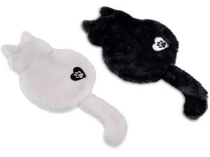 Hot water bottle 500 ml covered in soft eco-fur and tail