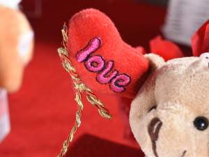 wholesale valentines heart teddy bear keychain