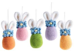 décorations d'œufs de Pâques au crochet en gros
