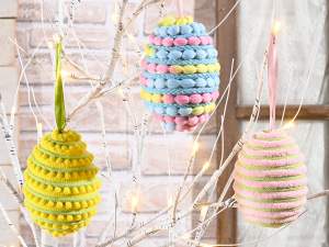 œufs de Pâques en gros pour décoration à suspendre