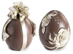 œufs de Pâques effet chocolat en gros