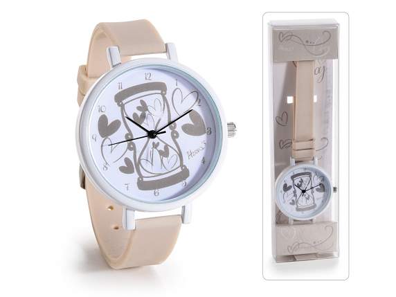 '' Time Life '' quartz watch with silicone strap