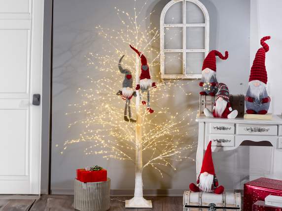 Tree m 1.80H white, 1300 warm white LED lights, 208 branches