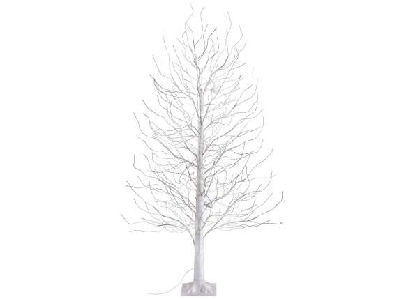 Tree m 1.80H white, 1300 warm white LED lights, 208 branches